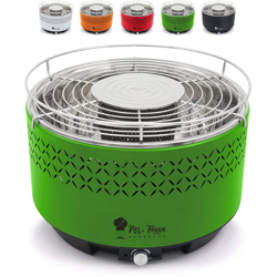 Barbecue a carbonella bbq da tavolo senza fumo con ventola Galeras | Verde en oferta