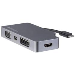 Adattatore Video USB-C Multi-Porta - Grigio Siderale - 4 in 1 USB-C a VGA, DVI, HDMI o mDP - 4K en oferta