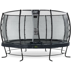 Exit - SOLO TRAMPOLINO Tappeto elastico da giardino rotondo 427cm con rete di sicurezza Deluxe - nero. Con telaio molto stabile. Un trampolino precio