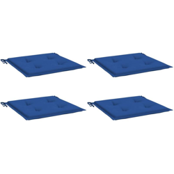 vidaXL Cuscini per Sedie da Esterno 4 pz Blu Reale 40x40x4 cm Tessuto - Blu en oferta