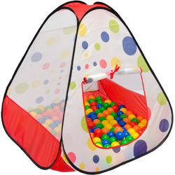 LittleTom Tenda giocattolo 90x90x90cm casetta pop-up piscina di palline a Pois precio