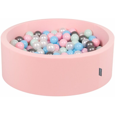 90X30cm/300 Palline ? 7CM Piscina Di Palline Colorate Per Bambini Tondo Fabbricato In EU, Rosa: Perla-Rosa Ch-Azzurro-Menta-Azzurro - rosa: