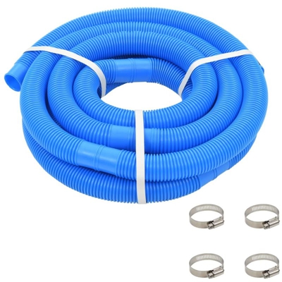 Asupermall - Tubo Flessibile per Piscina con Morsetti Blu 38 mm 6 m