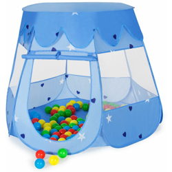 Tectake - Tenda gioco per bambini con 100 palline - tenda per bambini, tenda gioco bambini, tenda da gioco per bambini - blu precio