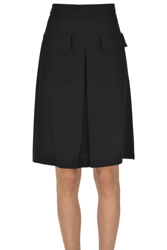 Wool-blend skirt precio