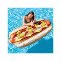 Materassino Isola Gonfiabile Stampa Hot-Dog In Pvc Mare Piscina 108 X 89 Cm características