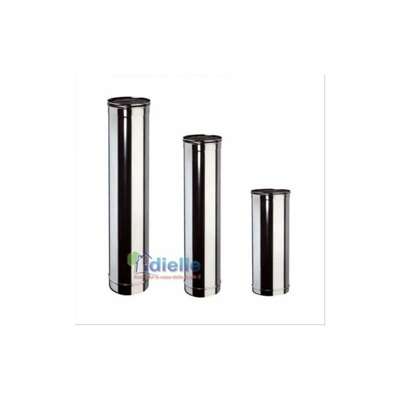 Europrofil - CANNA FUMARIA TUBO ACCIAIO INOX AISI 304 spess. 0,5 mm CAMINO 250 mm,0.50 mt