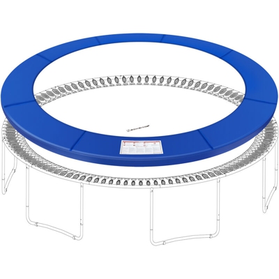 Songmics - Tappeto di Sicurezza per Trampolino di Ricambio, Copertura a - Rimuovere Molla 10 Piedi (305 cm), Resistente a UV, Bordo Protettivo