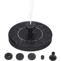 Kit pannello 6V 1W alimentato solare Fontana Free Standing solare fai da te Birdbath fontana pompa esterna Floating fontana di acqua per Fish Tank características