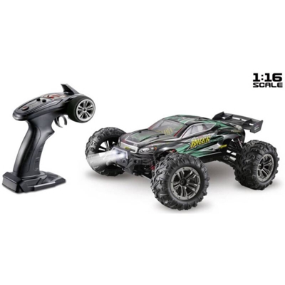 Racer Nero, Verde Brushed 1:16 Automodello Elettrica Truggy 4WD RtR 2,4 GHz incl. Batteria e cavo di ricarica - Absima