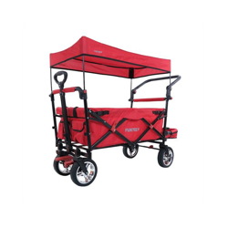 Carrello pieghevole giardino FUXTEC FX-CT800 con tettuccio parasole ROSSO en oferta