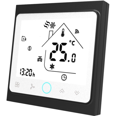 Aria condizionata termostato fornito senza batteria BAC-002ELW Colore: scuro, esterno bianco