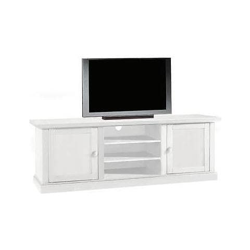 Porta Tv Legno Massello Bianco Opaco L 160x46x H 56 X Sala Salotto en oferta