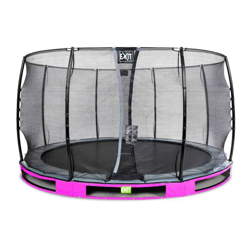 Exit - SOLO TRAMPOLINO Tappeto elastico interrato rotondo 366cm - rosa. Con rete di sicurezza a chiusura automatica e bordo protettivo robusto e precio