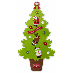 Albero di Natale in feltro da appendere 92 cm - verde precio