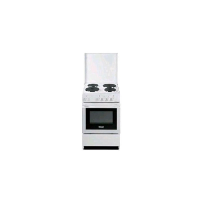 DeLonghi SEW554PN ED - Cucina 50x50, 4 piastre Elettriche, Bianco, Forno Elettrico, A