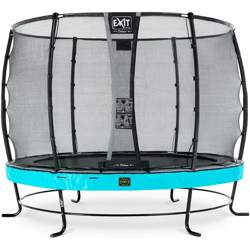 Exit - SOLO TRAMPOLINO Tappeto elastico da giardino rotondo 305cm con rete di sicurezza Deluxe - azzurro. Con telaio molto stabile. Un trampolino características