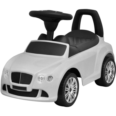 vidaXL Automobile a Spinta Cavalcabile Bambini Bentley Bianca - Multicolore