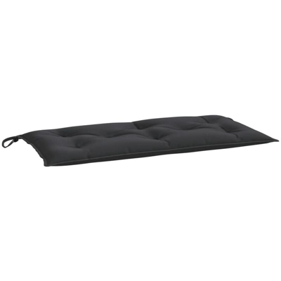 Cuscino per Panca da Giardino Nero 100x50x7 cm in Tessuto - Nero - Vidaxl