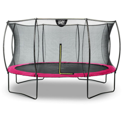 Exit - SOLO TRAMPOLINO Tappeto elastico da giardino rotondo 366cm con rete di sicurezza con pali curvi - rosa. Sicurezza ottimale e qualità características