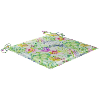 vidaXL Cuscini Sedie Giardino a Foglie 6 pz 50x50x4 cm Tessuto - Multicolore