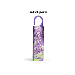 Tradeshop - SET 24 PEZZI ANTITARMICO ANTI TARME PROFUMATO CON GANCIO DEODORANTE LAVANDA en oferta