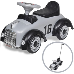 vidaXL Macchina Cavalcabile Retro a Spinta per Bambini Grigia - Grigio características