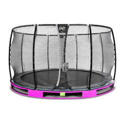 Exit - SOLO TRAMPOLINO Tappeto elastico da giardino interrato rotondo 366cm - rosa. Con rete di sicurezza Deluxe e bordo protettivo extra sicuro. características