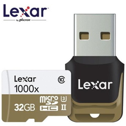 Scheda di Memoria MicroSDHC con Lettore Usb Capacità 32 GB Classe 10 / UHS-II Velocità 150 MB / s precio