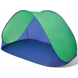 Tenda per la Spiaggia Pieghevole Impermeabile Verde - Multicolore - Vidaxl características