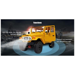 Metallo Rc Auto C34 Rtr 1/16 Toyota Fj40 4wd Arrampicata Fuoristrada Camion Telecomando Auto Accessori Fai Da Te Giocattolo Rc Per Bambini Regalo Rc | auto Rc (giallo) en oferta