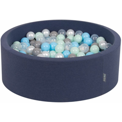 90X30cm/300 Palline ? 7CM Piscina Di Palline Colorate Per Bambini Tondo Fabbricato In EU, Blu Sc:Perla/Grigio/Trasparente/Azzurro/Menta - blu en oferta