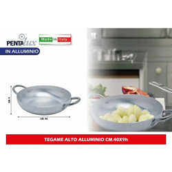 TEGAME ALTO ALLUMINIO CM.40X9h en oferta