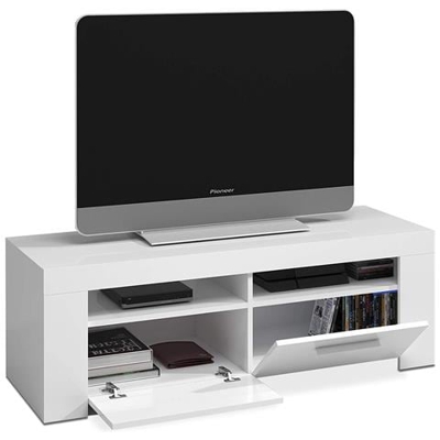 Mobile Porta Tv Moderno Televisione Salotto Soggiorno Bianco 120x40x42 - 006621a