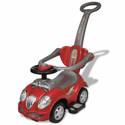 vidaXL Macchina Cavalcabile a Spinta per Bambini Rossa - Rosso en oferta