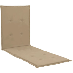 vidaXL Cuscino per Sedia a Sdraio Beige 180x55x3 cm - Beige en oferta