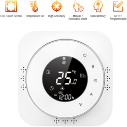 Cronotermostato 95-240V LCD retroilluminato touch screen termostato per riscaldamento acqua BHT-6000WM-GA bianco precio