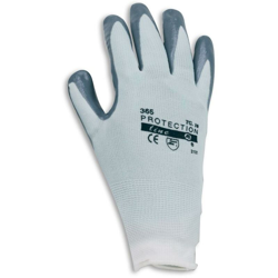 Guanti da lavoro in nitrile con maglia in nylon elasticizzata, certificati CE, EN 388, taglia 9 (Taglia 9) en oferta