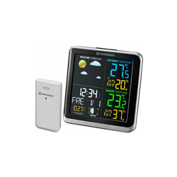 Bresser ClimaTemp TB, stazione meteo con sensore esterno, stazione meteo con display LCD a colori e due sveglie características