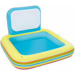 Bestway 52212 Piscina Scuola Gonfiabile 132X132X81 Con Spruzzo E Pastelli características