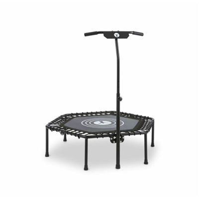 Jumpanatic Trampolino Fitness44“ / 112 cm Ø Impugnatura Pieghevole Nero