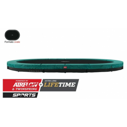 BERG Grand Champion interrato ovale 520x345cm - verde - senza rete di sicurezza (Sport) en oferta