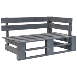 Panca Da Giardino Angolare Con Pallet In Legno Fsc Grigio precio