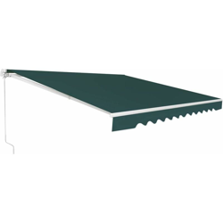 Tenda da Sole a Caduta, Tendalino a Scomparsa con Manovella, da Esterno (3,6x3m, Verde) precio