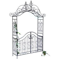 Arco di Rose con Porta Pforte 131872 in Metallo Cancello da Giardino 282x160cm Arrampicata-Robusta características