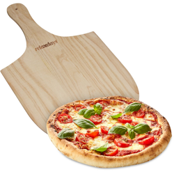 Pala per Pizza in Legno, Paletta da Forno, Tagliere per Pane, Focaccia, Cucina, HLP: 1x30,5x54cm, Naturale características