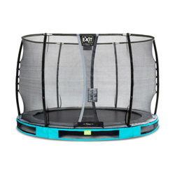 SOLO TRAMPOLINO Tappeto elastico da giardino interrato rotondo 305cm - azzurro. Con rete di sicurezza Deluxe e bordo protettivo extra sicuro. Qualità características