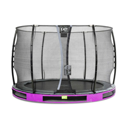 SOLO TRAMPOLINO Tappeto elastico interrato rotondo 305cm - rosa. Con rete di sicurezza a chiusura automatica e bordo protettivo robusto e extra características