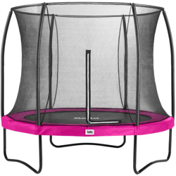 SOLO TRAMPOLINO Tappeto elastico da giardino rotondo 305cm - rosa. Con rete di sicurezza con cerniera a doppia faccia e bordo protettivo spesso. precio