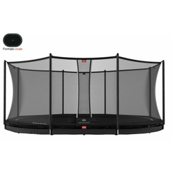 Solo Trampolino - BERG Grand Favorit interrato ovale 520x345cm - nero precio